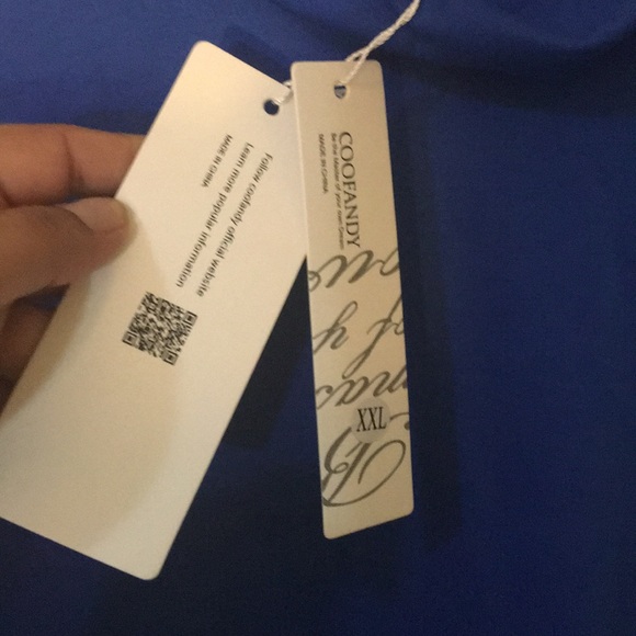 Blue long sleeve cozy turtleneck top XXL - Picture 7 of 7